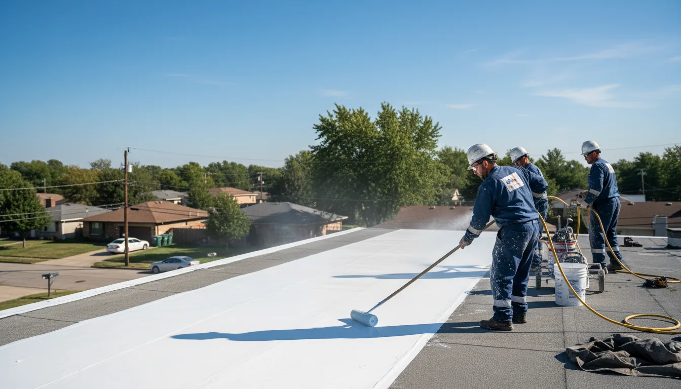Commercial roof coating in Van, TX near me